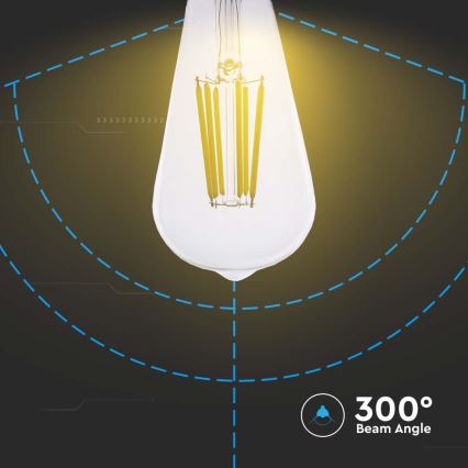 Світлодіодна лампочка FILAMENT ST64 E27/4W/230V 3000K