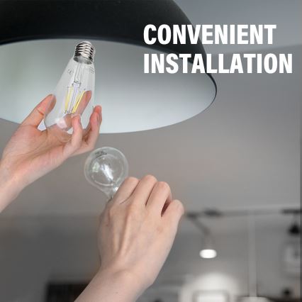 Світлодіодна лампочка FILAMENT ST64 E27/4W/230V 6500K - Aigostar