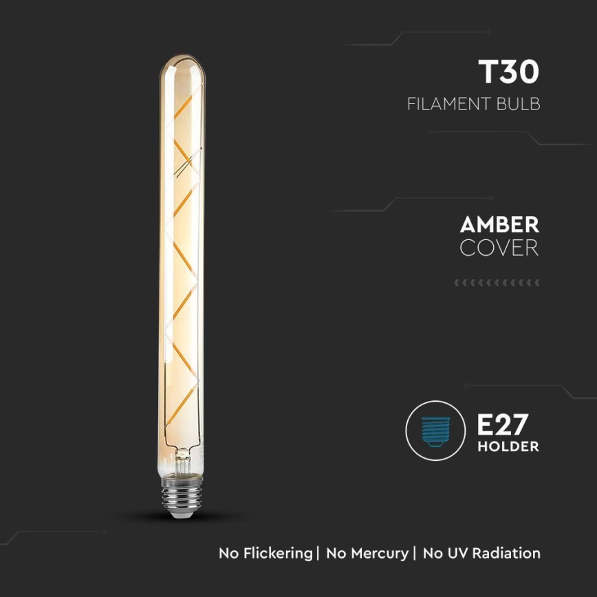 Світлодіодна лампочка FILAMENT T30 E27/7W/230V 2200K