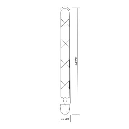 Світлодіодна лампочка FILAMENT VINTAGE LED T30 E27/4,5W/230V 2700K