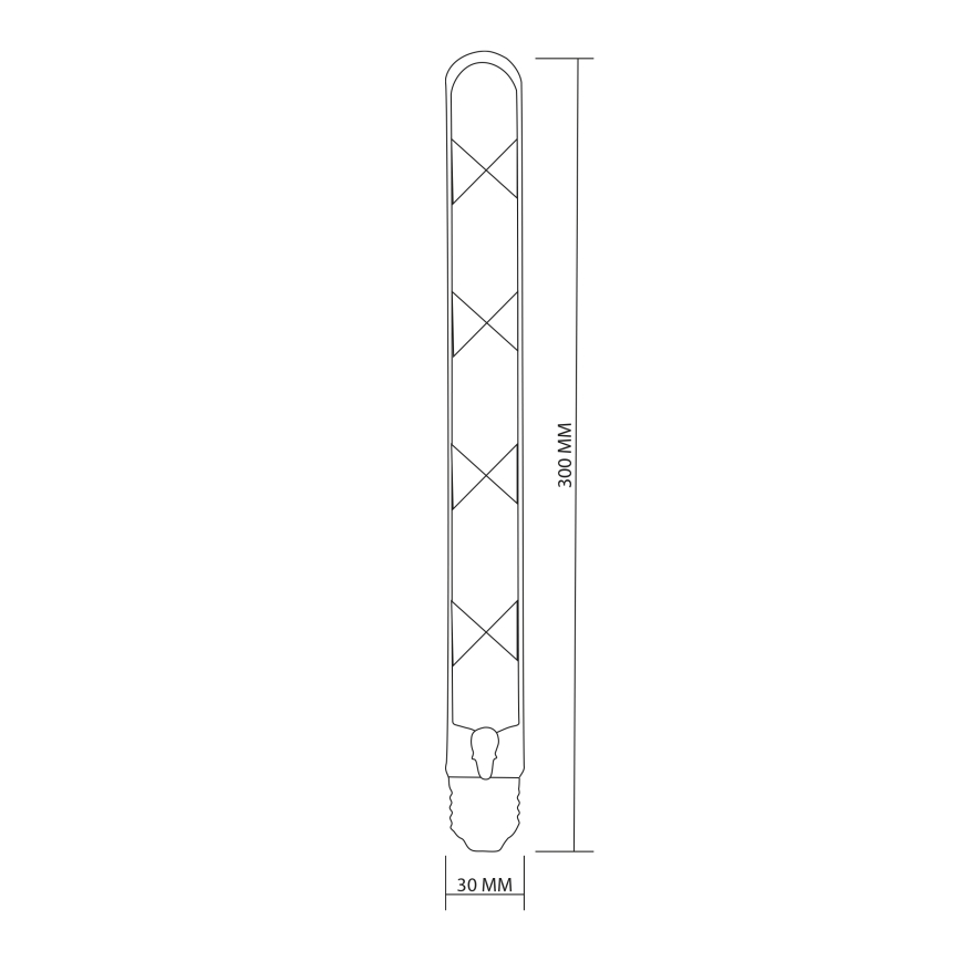 Світлодіодна лампочка FILAMENT VINTAGE LED T30 E27/4,5W/230V 2700K