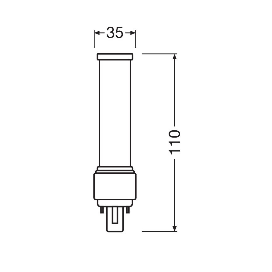 Світлодіодна лампочка G24d-1/5W/230V 3000K - Osram