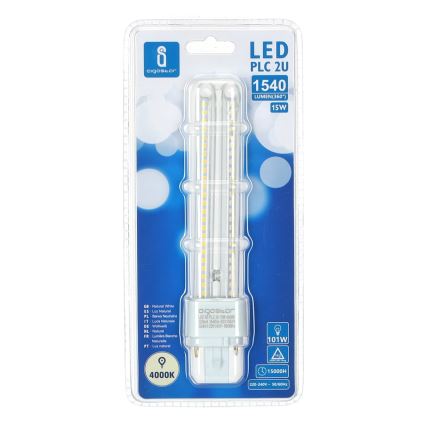 Світлодіодна лампочка G24D-3/15W/230V 4000K - Aigostar