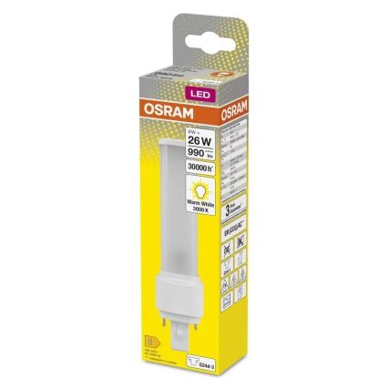 Світлодіодна лампочка G24d-3/9W/230V 3000K - Osram