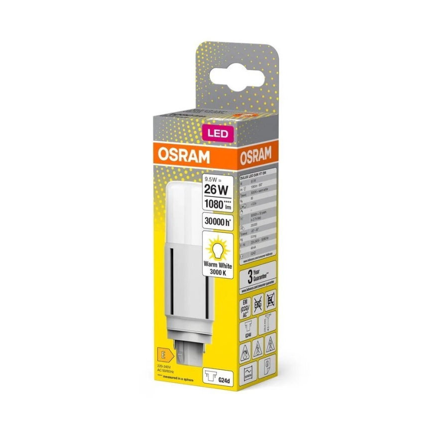 Світлодіодна лампочка G24d/9,5W/230V 3000K - Osram