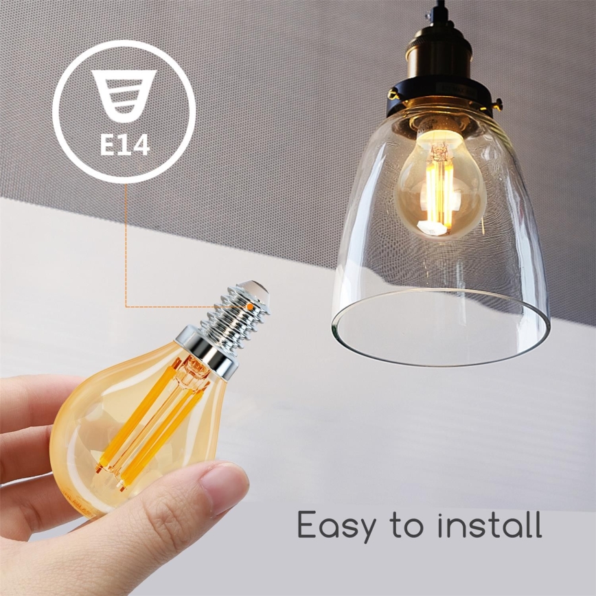 Світлодіодна лампочка G45 E14/4W/230V 2200K - Aigostar