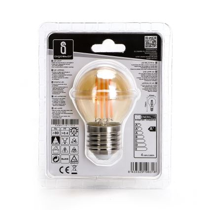 Світлодіодна лампочка G45 E27/4W/230V 2200K - Aigostar
