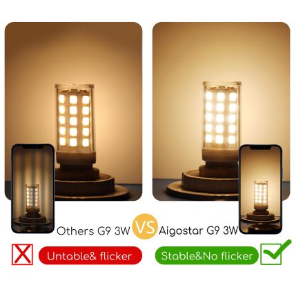 Світлодіодна лампочка G9/3W/230V 3000K - Aigostar