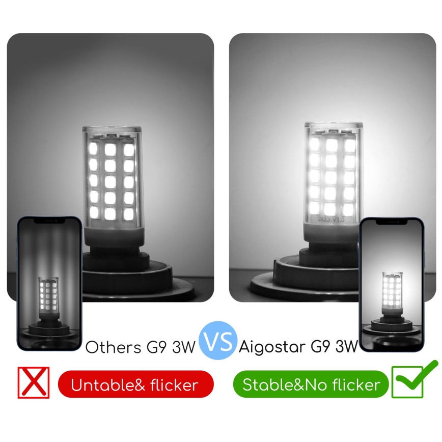 Світлодіодна лампочка G9/3W/230V 6500K - Aigostar