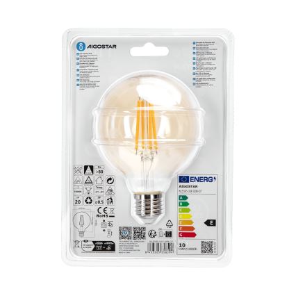 Світлодіодна лампочка G95 E27/10W/230V 2200K - Aigostar