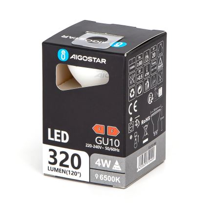 Світлодіодна лампочка GU10/4W/230V 6500K - Aigostar