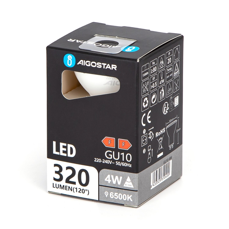 Світлодіодна лампочка GU10/4W/230V 6500K - Aigostar