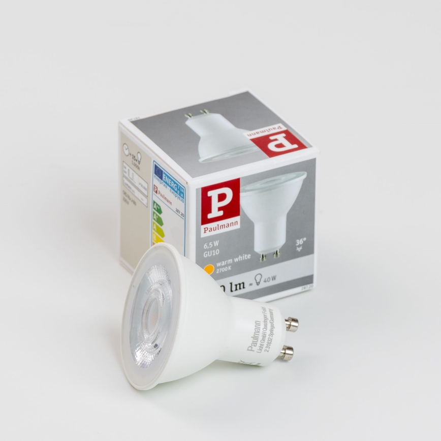 Світлодіодна лампочка GU10/6,5W/230V 2700K - Paulmann 28720
