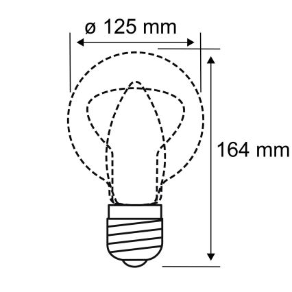 Світлодіодна лампочка INNER G125 E27/3,5W/230V 1800K - Paulmann 28875