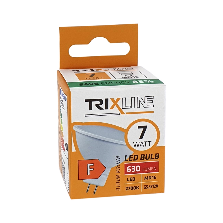 Світлодіодна лампочка MR16 GU5,3/7W/12V 2700K