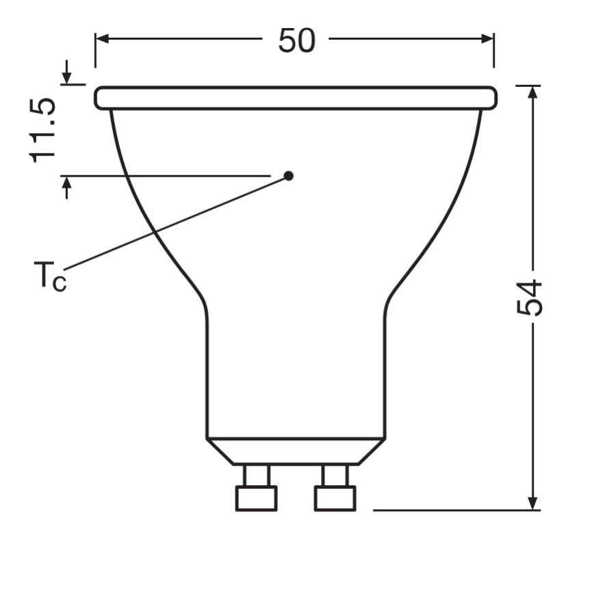 Світлодіодна лампочка PAR16 GU10/6,9W/230V 6500K - Osram