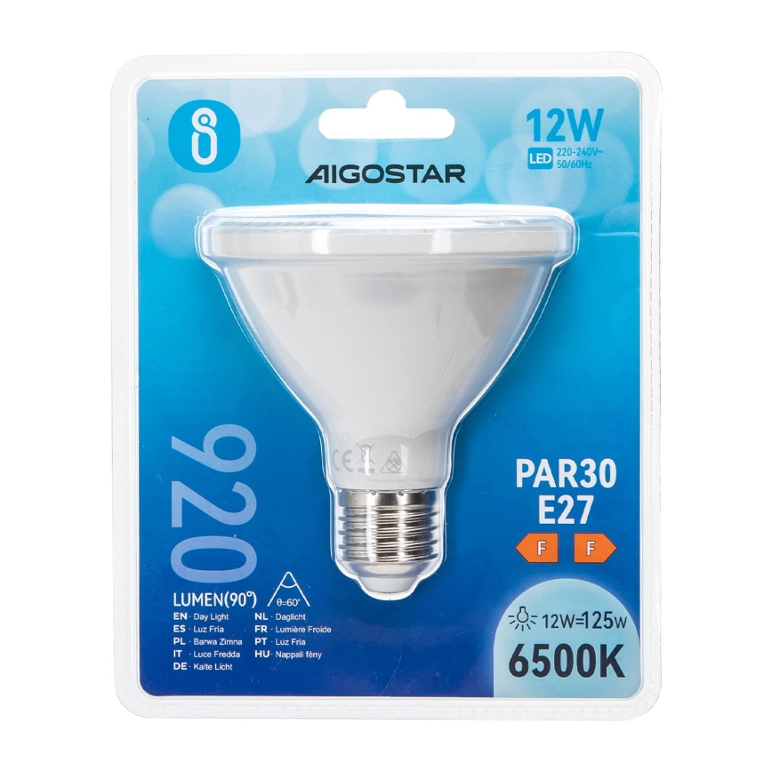 Світлодіодна лампочка PAR30 E27/12W/230V 6500K - Aigostar