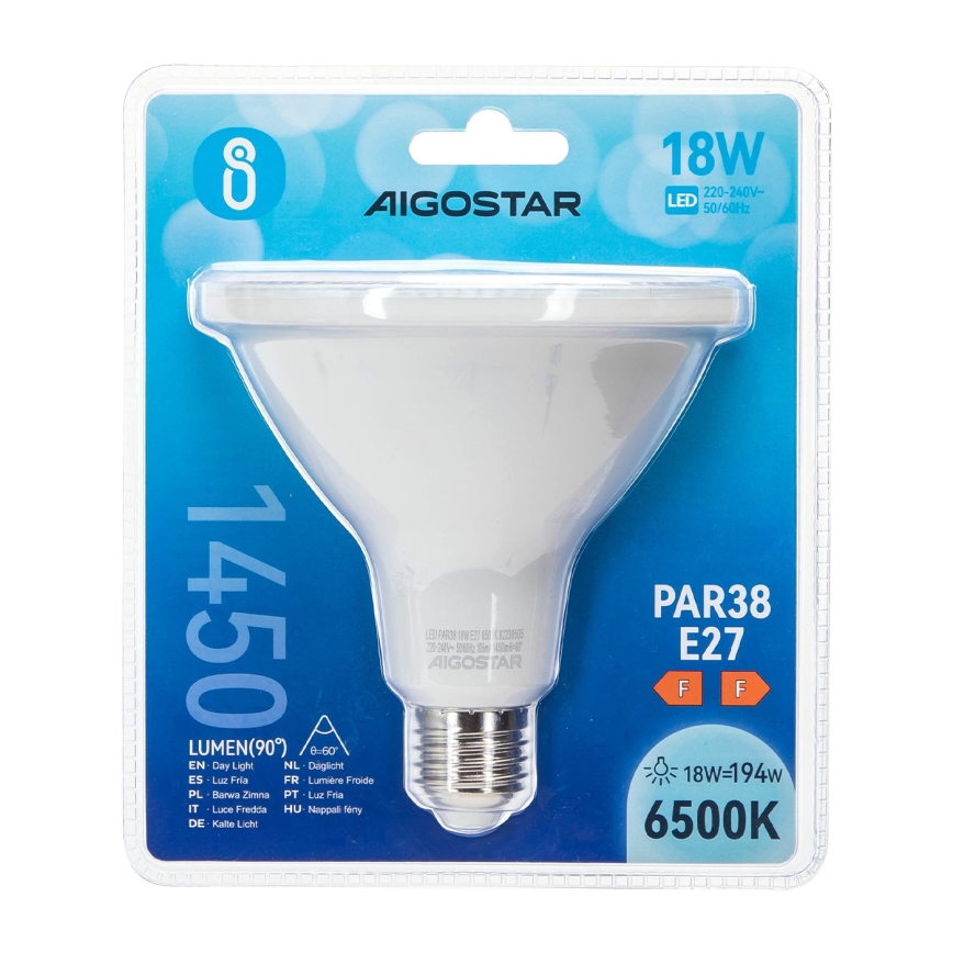 Світлодіодна лампочка PAR38 E27/18W/230V 6500K - Aigostar