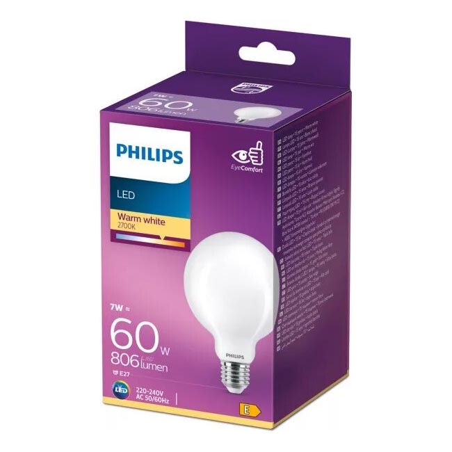 Світлодіодна лампочка Philips G93 E27/7W/230V 2700K