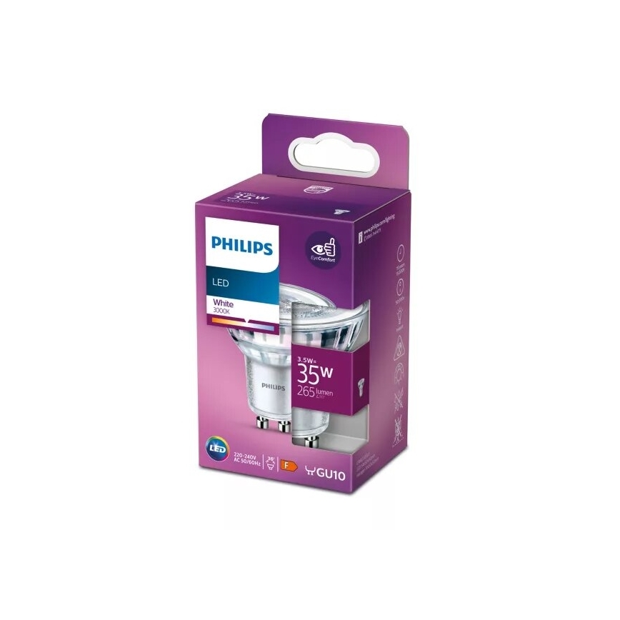 Світлодіодна лампочка Philips PAR16 GU10/3,5W/230V 3000K