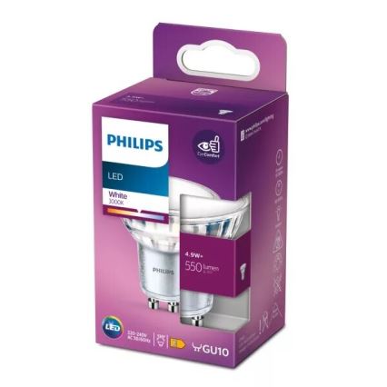 Світлодіодна лампочка Philips PAR16 GU10/4,9W/230V 3000K