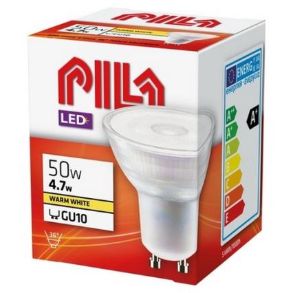 Світлодіодна лампочка Philips Pila PAR16 GU10/4,7W/230V 2700K