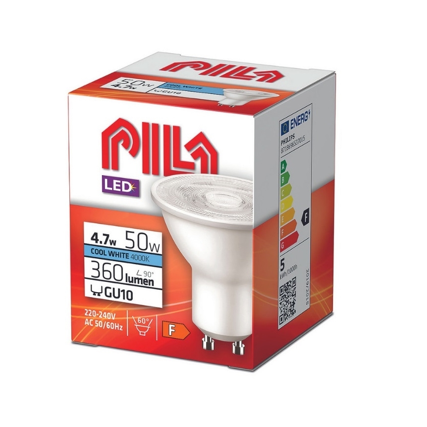 Світлодіодна лампочка Philips Pila PAR16 GU10/4,7W/230V 4000K