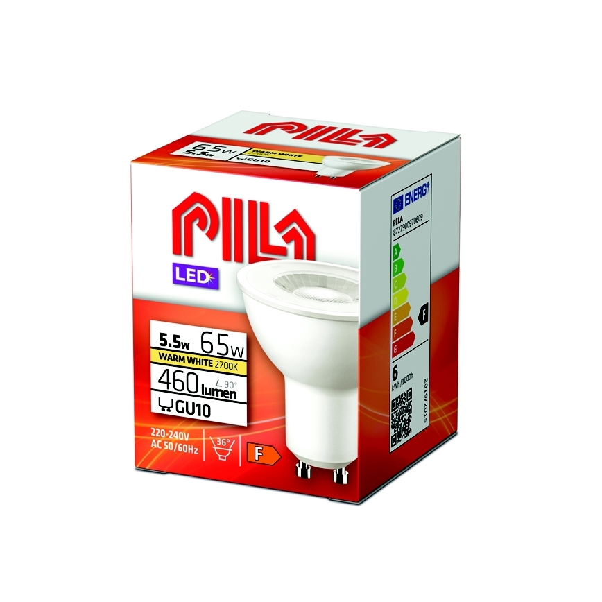 Світлодіодна лампочка Philips Pila PAR16 GU10/5,5W/230V 2700K