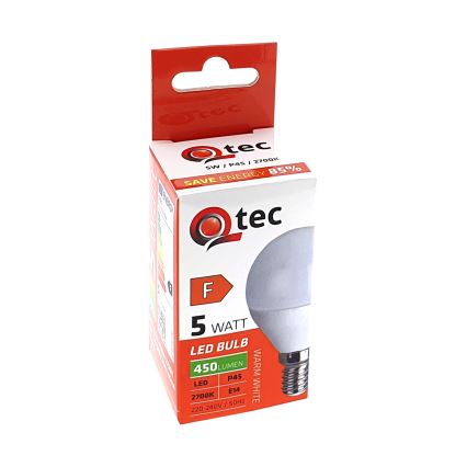 Світлодіодна лампочка Qtec P45 E14/5W/230V 2700K