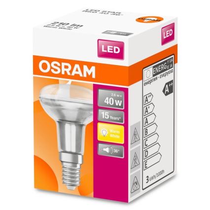 Світлодіодна лампочка R50 E14/2,6W/230V 2700K - Osram