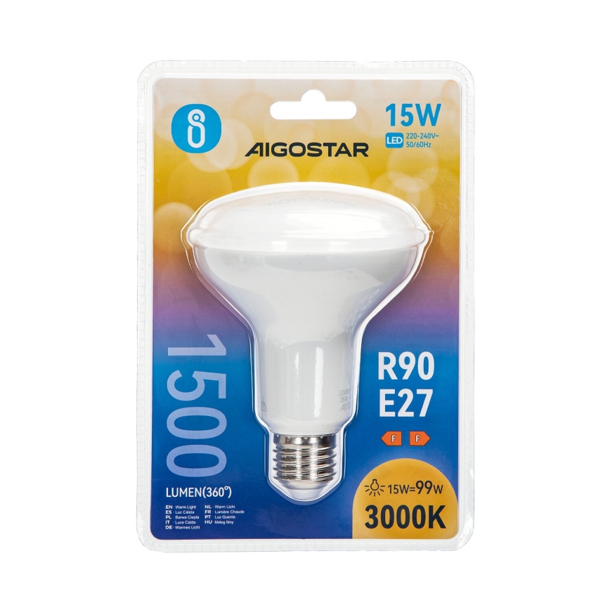 Світлодіодна лампочка R90 E27/15W/230V 3000K - Aigostar