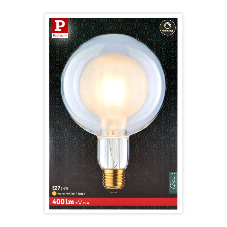 Світлодіодна лампочка SHAPE G125 E27/4W/230V 2700K - Paulmann 28764