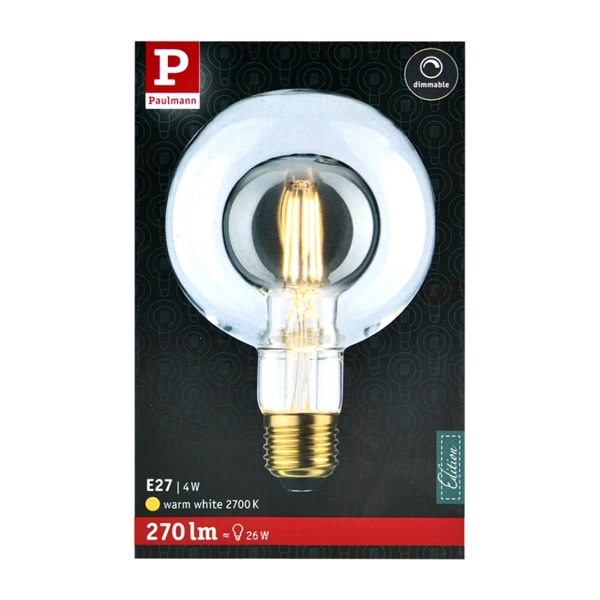 Світлодіодна лампочка SHAPE G95 E27/4W/230V 2700K - Paulmann 28766