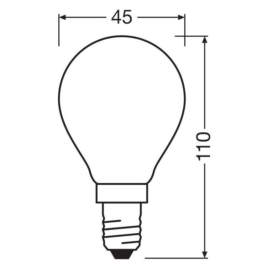 Світлодіодна лампочка STAR E14/6,5W/230V 2700K - Osram