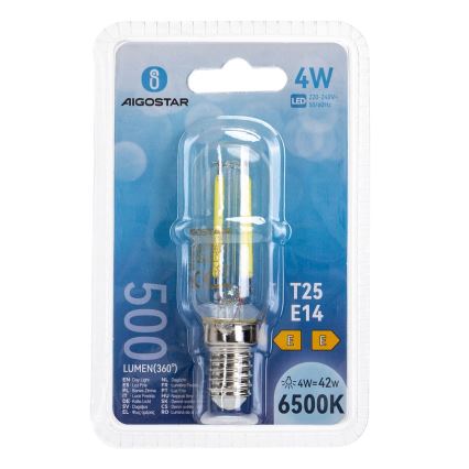 Світлодіодна лампочка T25 E14/4W/230V 6500K - Aigostar
