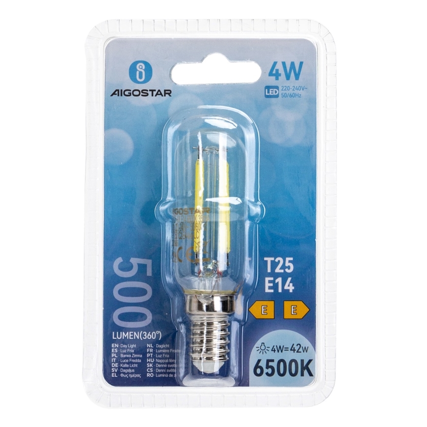 Світлодіодна лампочка T25 E14/4W/230V 6500K - Aigostar