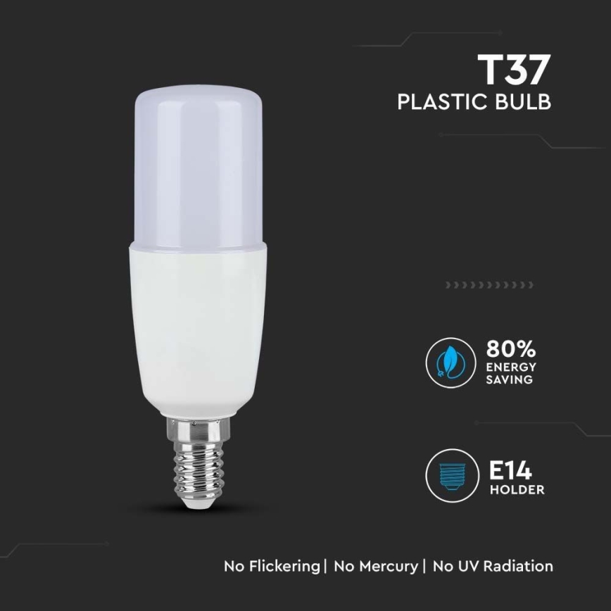 Світлодіодна лампочка T37 E14/9W/230V 2700K
