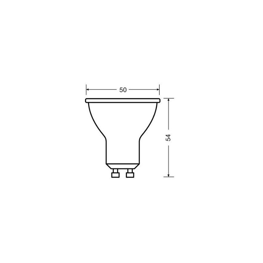 Світлодіодна лампочка VALUE PAR16 GU10/4,5W/230V 4000K 36° білий - Osram