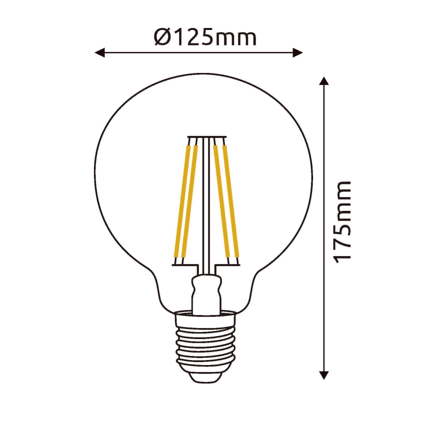 Світлодіодна лампочка E27/7W/230V 4000K - Globo