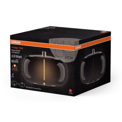 Світлодіодна лампочка VINTAGE FILAMENT E27/4W/230V 1800K димчастий - Osram