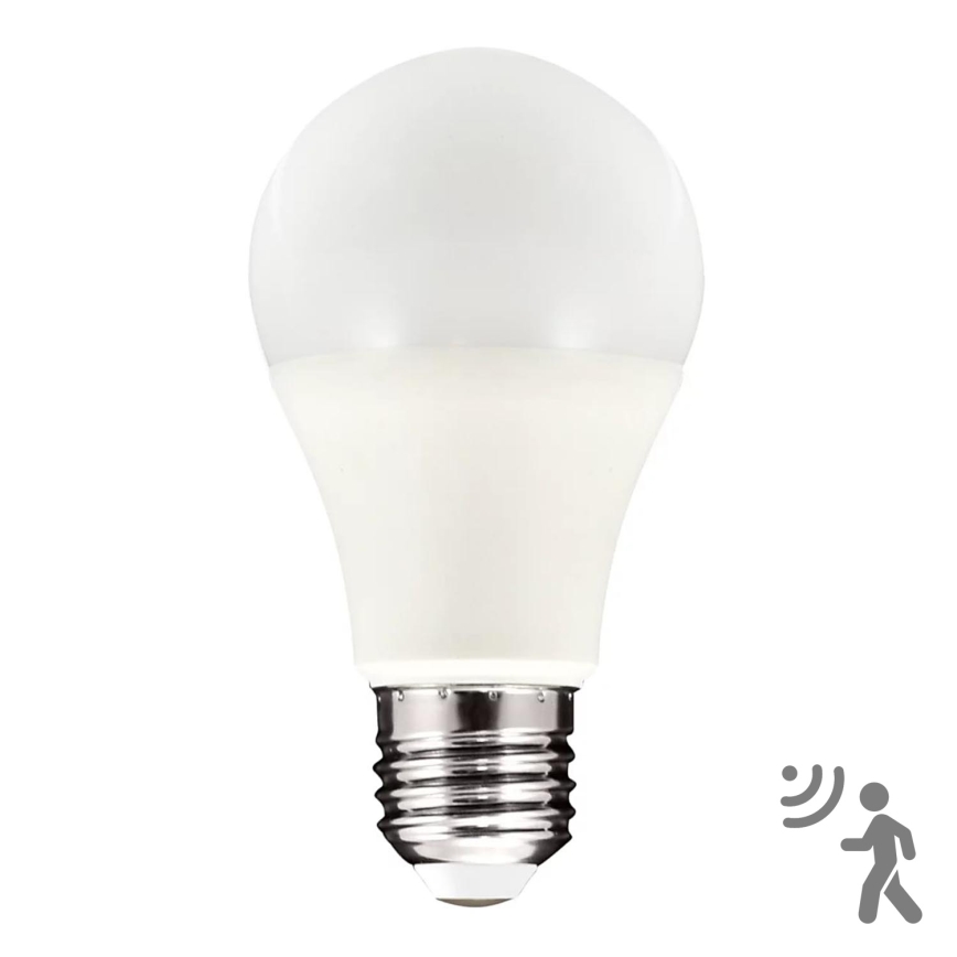 Світлодіодна лампочка з датчиком руху та освітленості A60 E27/8W/230V 3000K