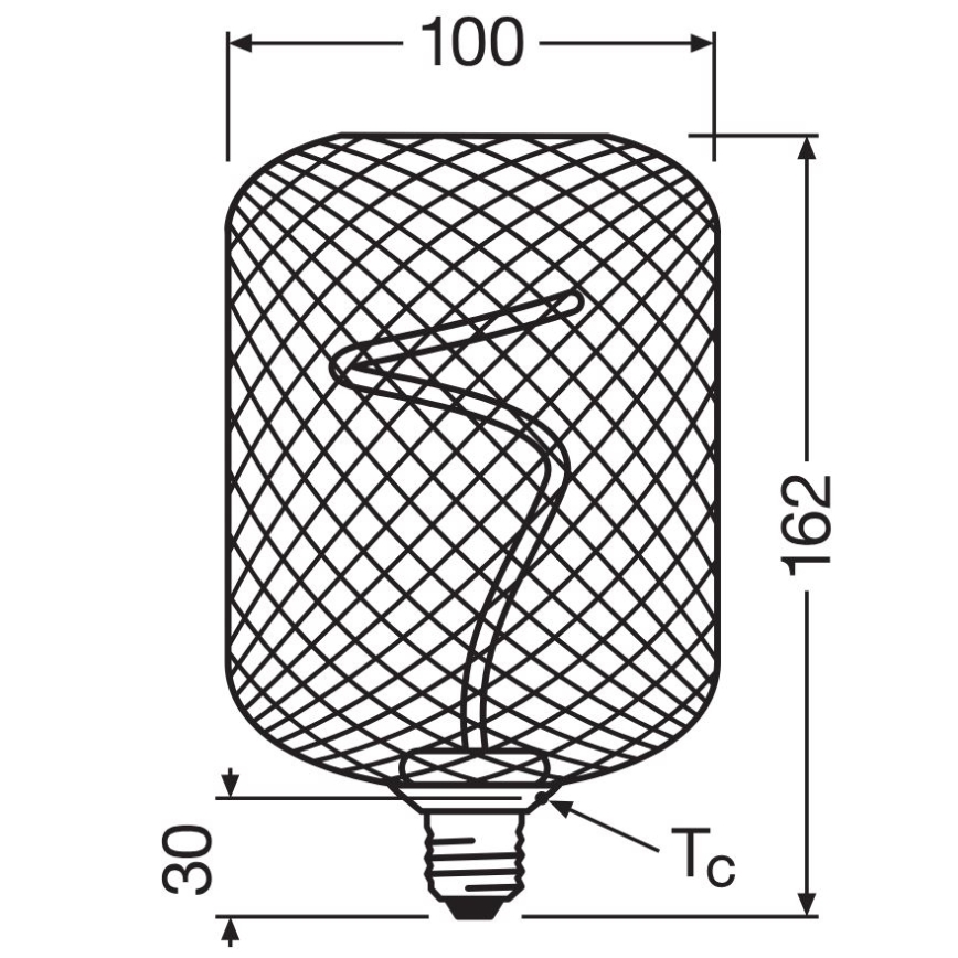 Світлодіодна лампочка з регулюванням яскравості DECOR FILAMENT E27/3,5W/230V 1800K чорний - Osram