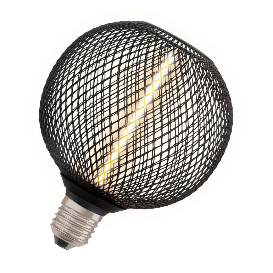 Світлодіодна лампочка з регулюванням яскравості DECOR  FILAMENT G125 E27/3,5W/230V 1800K чорний - Osram
