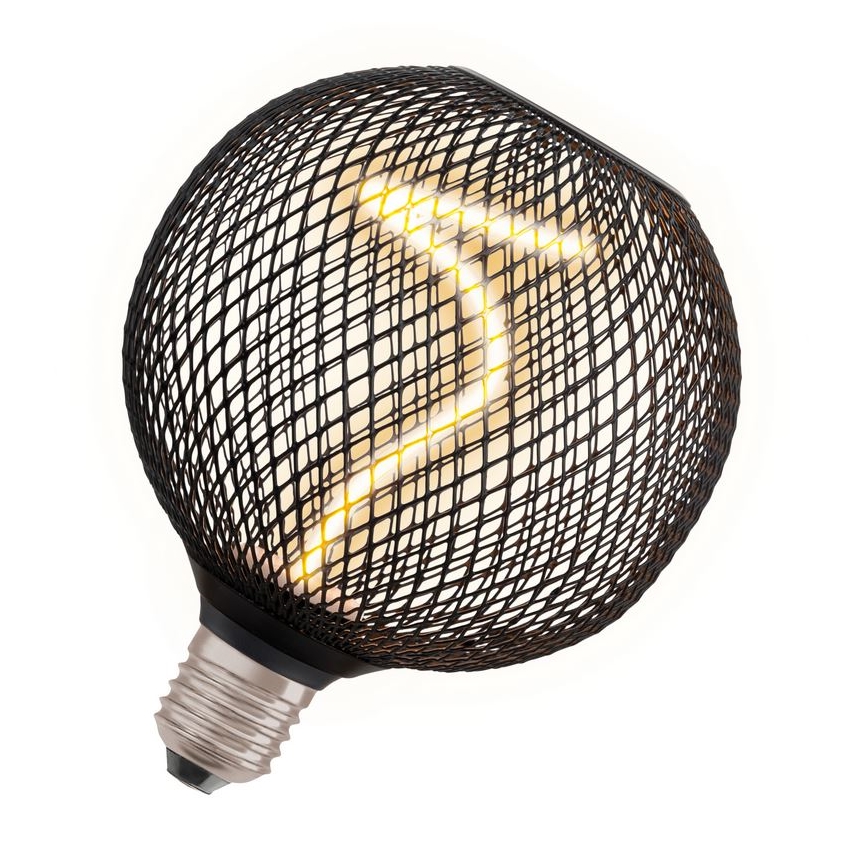 Світлодіодна лампочка з регулюванням яскравості DECOR FILAMENT G125 E27/3,5W/230V 1800K чорний - Osram