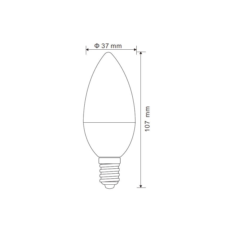 Світлодіодна лампочка з регулюванням яскравості E14/5W/230V 4000K - Globo