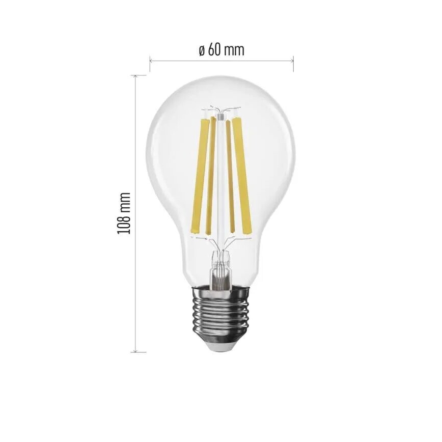 Світлодіодна лампочка з регулюванням яскравості FILAMENT A60 E27/11W/230V 4000K