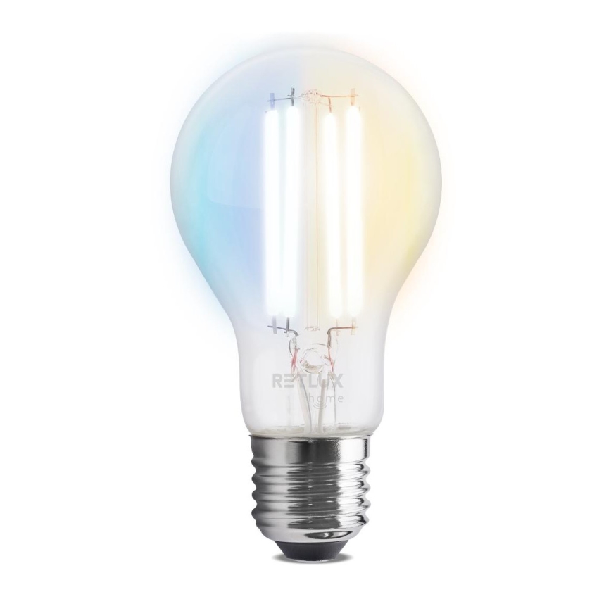 Світлодіодна лампочка з регулюванням яскравості FILAMENT A60 E27/7W/230V 2700-6500K Wi-Fi Tuya