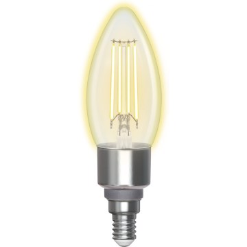 Світлодіодна лампочка з регулюванням яскравості FILAMENT C35 E14/4,5W/230V 2700-6500K Wi-Fi - Aigostar