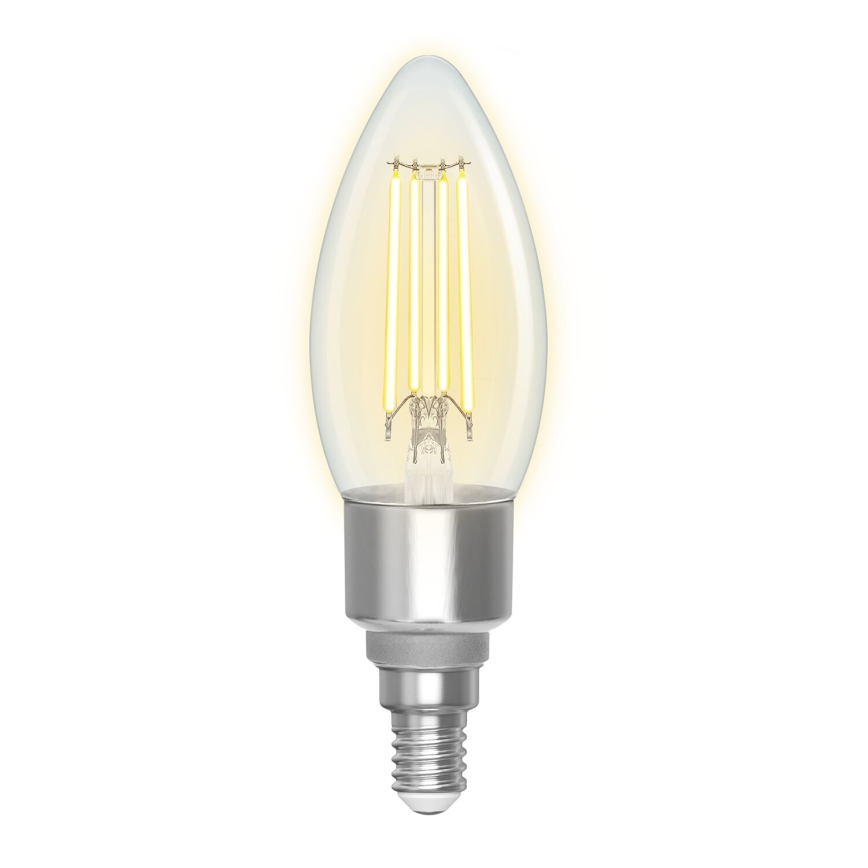 Світлодіодна лампочка з регулюванням яскравості FILAMENT C35 E14/4,5W/230V 2700-6500K Wi-Fi - Aigostar