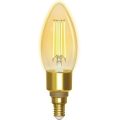 Світлодіодна лампочка з регулюванням яскравості FILAMENT C35 E14/4,5W/230V 2700-6500K Wi-Fi - Aigostar